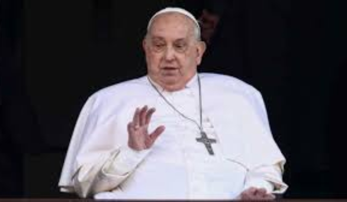 Pope Francis makes first public appearance after weeks in hospital.