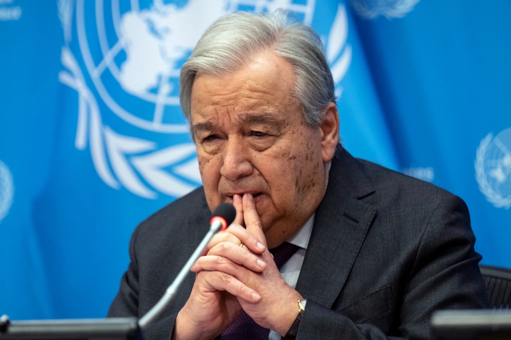 UN Secretary-General Antonio Guterres.