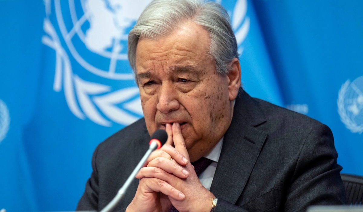 UN Secretary-General Antonio Guterres.