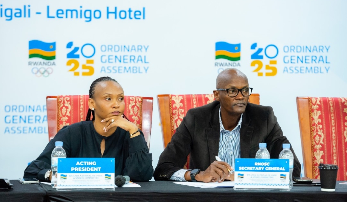 Alice Umulinga (L) has been in RNOSC office as acting president since Theogene Uwayo resigned from the post in 2021-courtesy