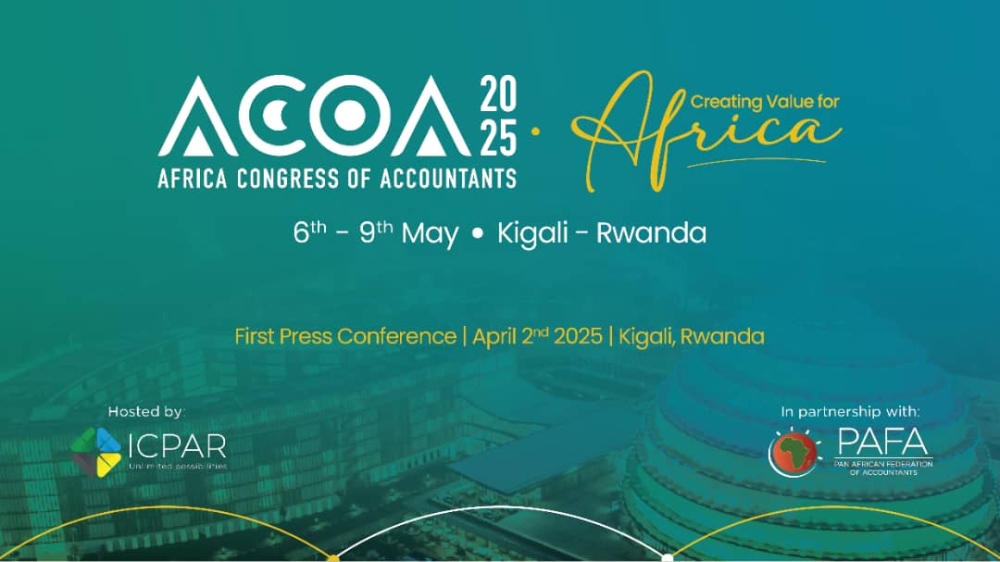 The upcoming 8th Edition of the Africa Congress of Accountants (ACOA 2025), scheduled to take place from May 6-9, 2025, at the Kigali Convention Centre (KCC). Courtesy