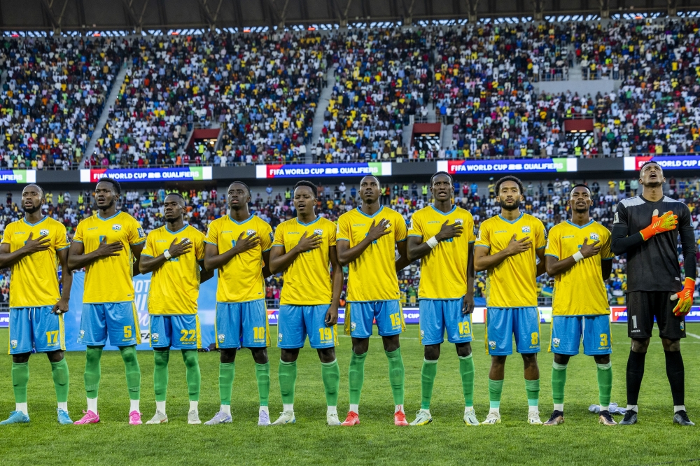Rwanda dropped to 130th place according to the FIFA world ranking released on Thursday-photo by Olivier Mugwiza