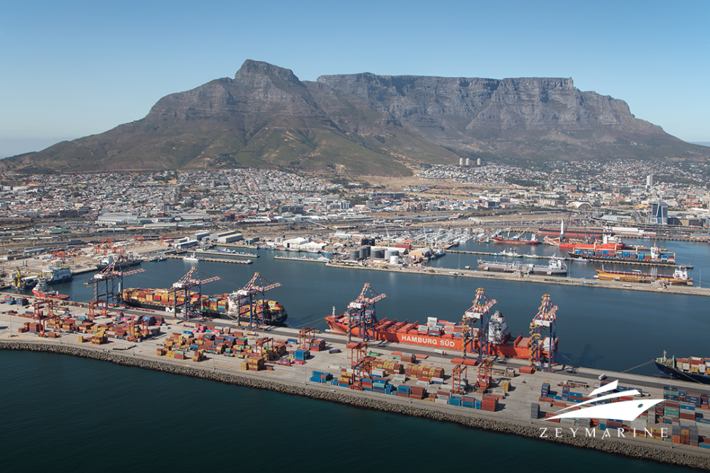 A view of Cape port in South Africa