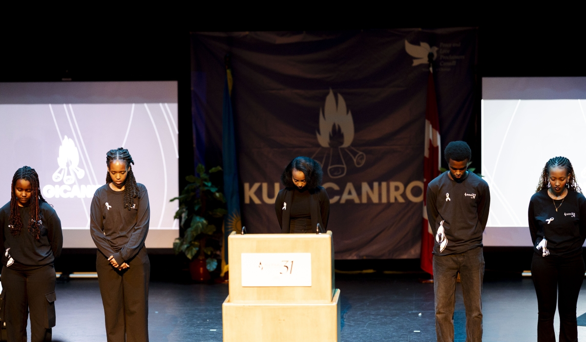 Artistic reflection was used to commemorate the 1994 Genocide against the Tutsi in an event held in Ottawa, Canada on April 12. Courtesy