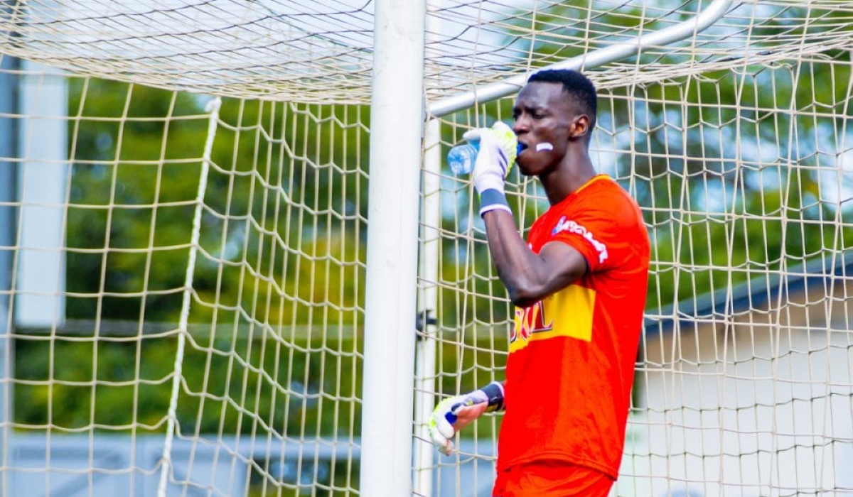Rayon Sports shot stopper Khadime Ndiaye was left out sqaud traveling to Huye for Peace Cup semifinal first leg against Mukura VS on Tuesday-courtesy