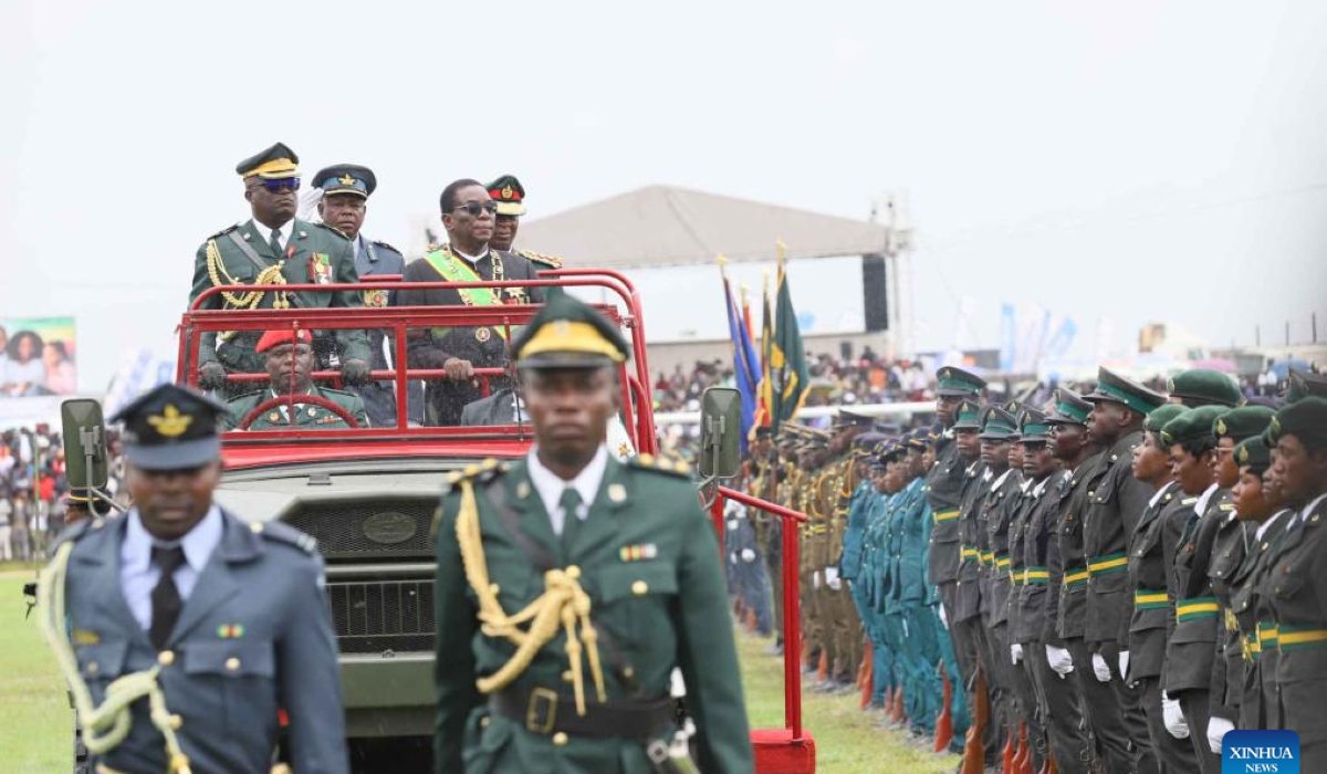 Zimbabwean President Emmerson Mnangagwa on Friday led the nation in marking the country&#039;s 45th independence anniversary in the central province of Midlands.