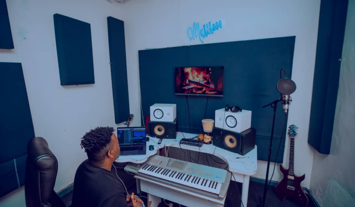 Producer Muriro during a studio session-courtesy