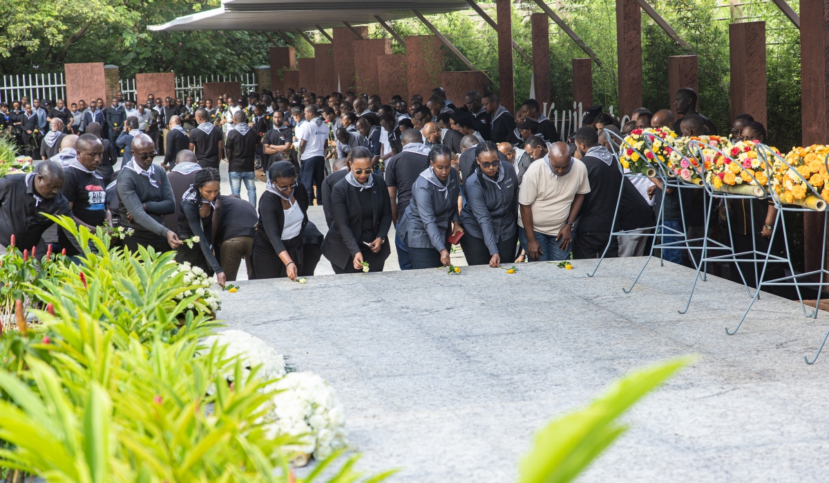 Crystal Ventures Ltd and its subsidiaries marked Kwibuka31 by honoring victims of the 1994 Genocide against the Tutsi at Kigali Genocide Memorial on April 24. Photos by Dan Gatsinzi