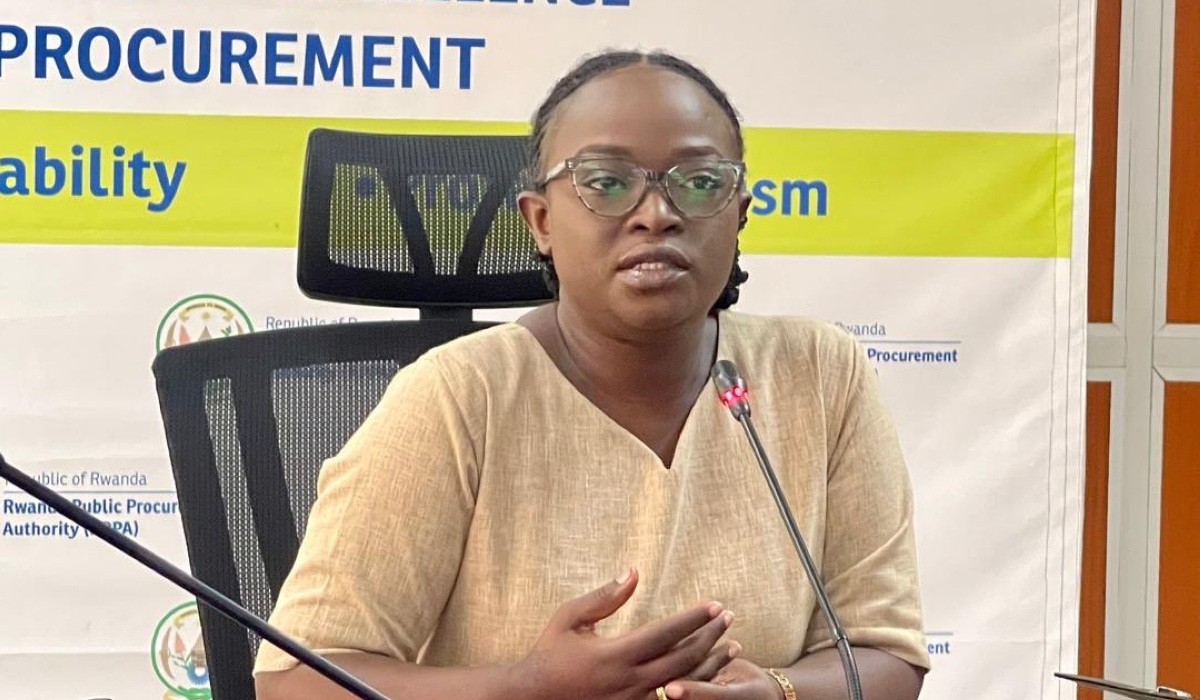Director General of Rwanda Public Procurement Authority, Joyeuse Uwingeneye. RPPA suspended up to 105 companies, between 2018 and December 2024.