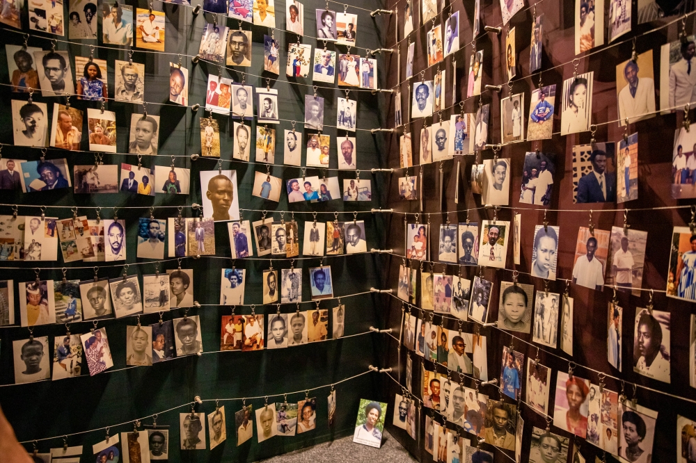 Pictures of the victims of the Genocide against the Tutsi at Kigali Genocide Memorial. Craish Bahizi