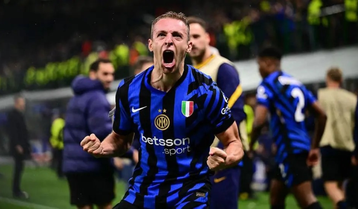 Inter Milan match-winner Davide Frattesi came on as a 79th-minute substitute for Henrikh Mkhitaryan-Getty Images