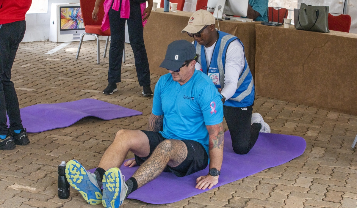 Wildlife and bird photographer Will Wilson during exercise at the launch of &#039;the Walk with Will initiative.&#039; Photos by Craish Bahizi
