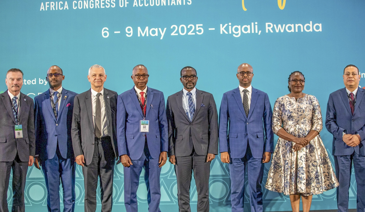 Officials pose for a group photo at the Africa Congress of Accountants (ACOA) on Tuesday, May 7