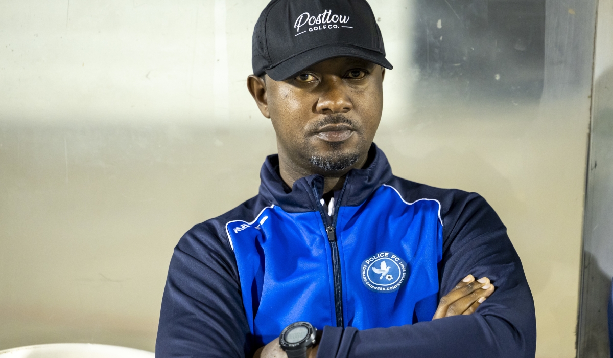 Police FC head coach Vincent Mashami said he was not sure whether Richard Kilongozi&#039;s controversially disallowed goal against Rayin Sports crossed the line-Photo by Olivier Mugwiza