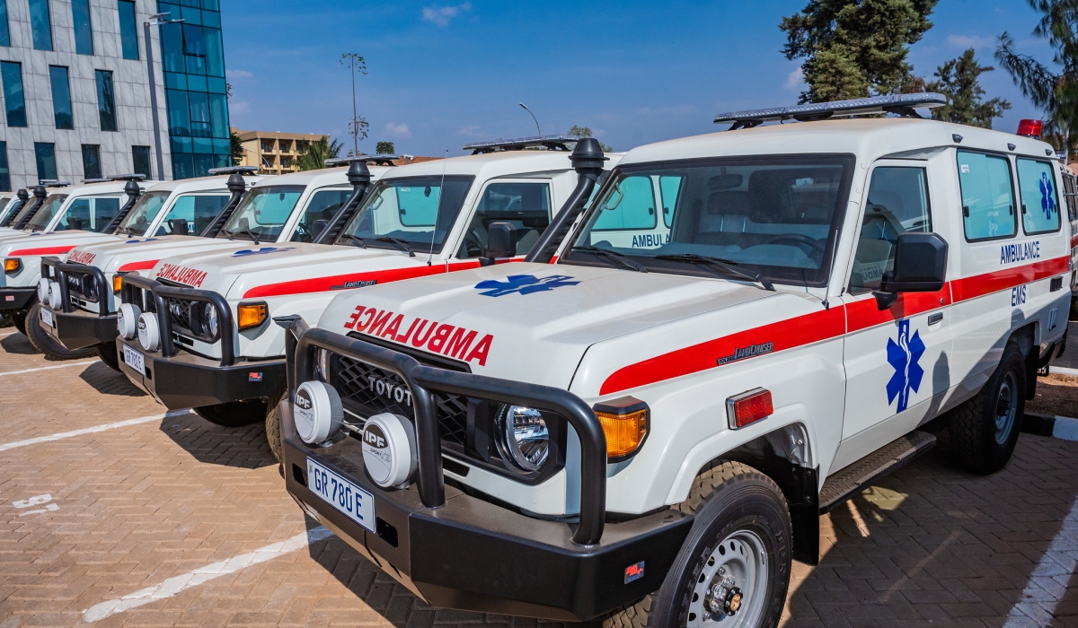 Rwanda’s emergency health response capacity has received a major boost as the number of ambulances across the country has more than doubled, from 230 to 510. Craish Bahizi