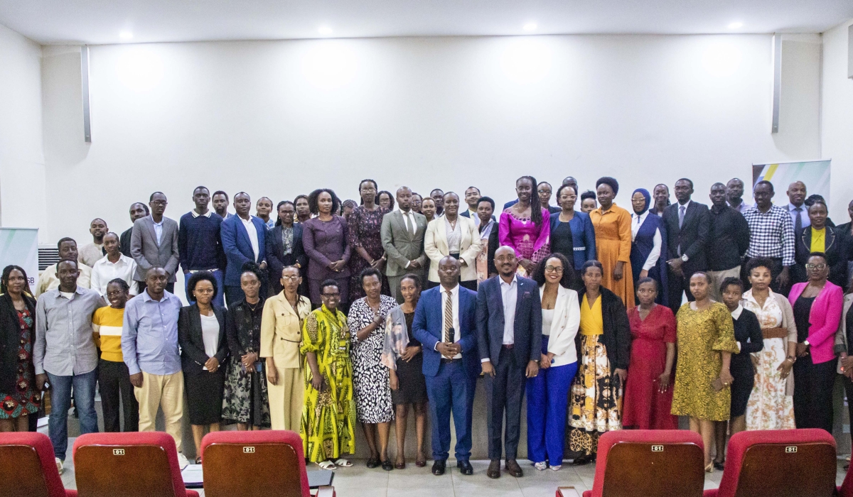 Delegates pose for a photo during the launch of RS 5602023 Gender Equality – Requirements for Promotion, Implementation.