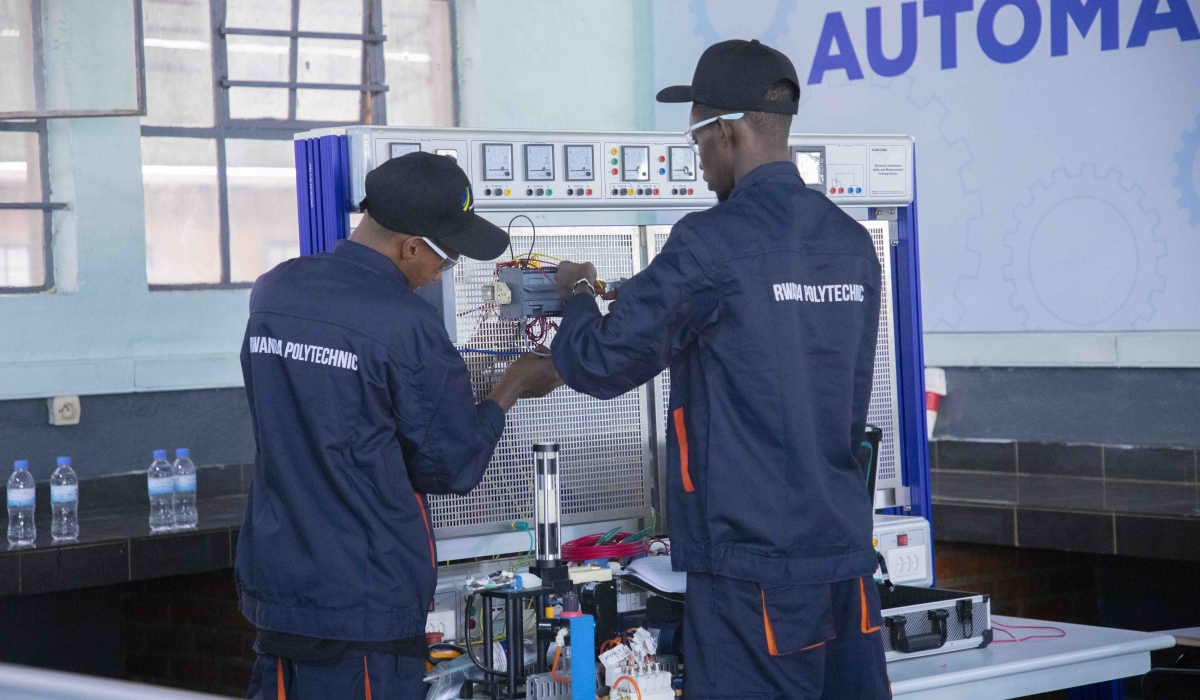 Students at IPRS are honing their technical skills as the government prepares to establish 30 Technical and Vocational Education and Training (TVET) Centers of Excellence nationwide. Photo by Craish Bahizi