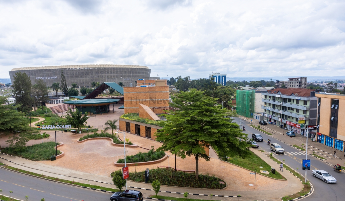 Aerial view of Kigali City.