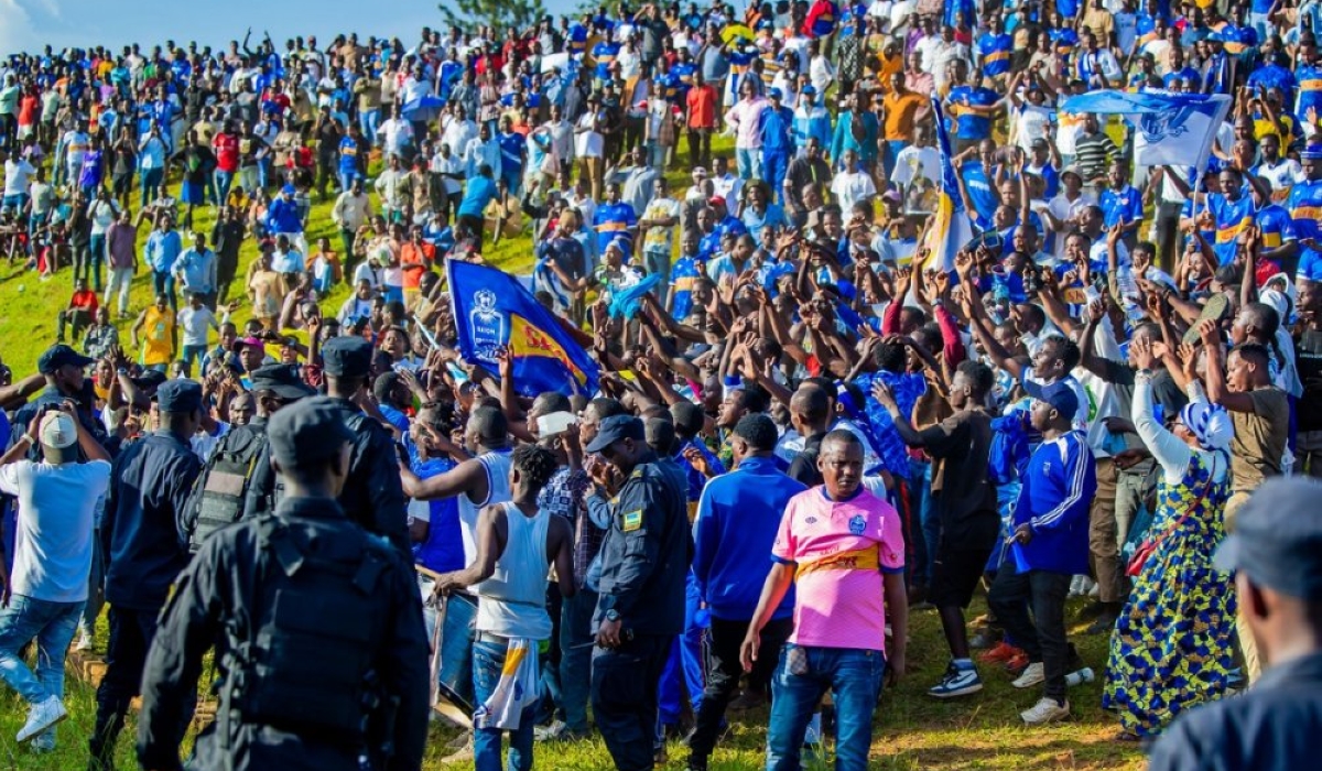 Angry Rayon Sports fans protest against Patrick Ngaboyisonga&#039;s decision to award Bugesera FC a penalty just after their team was denied a penalty seconds earlier in Saturday&#039;s league match against Bugesera FC-IGIHE