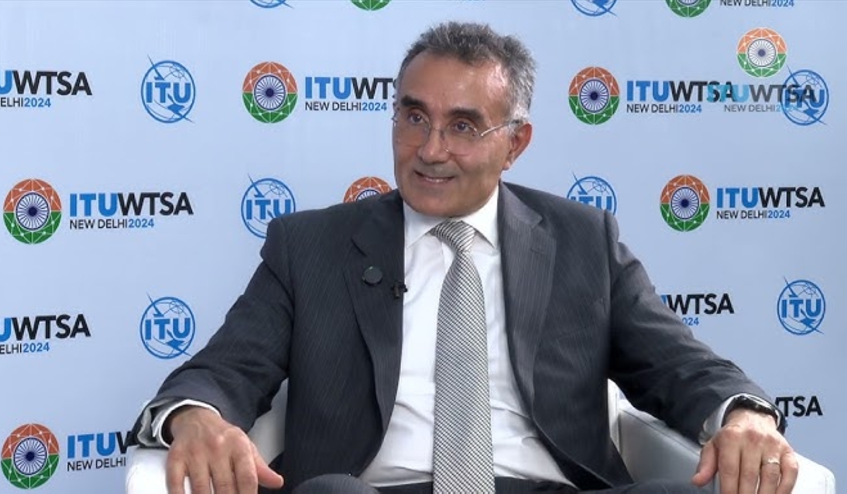Bilel Jamoussi, Deputy Director of Telecommunication Standardization Policy Department at the ITU Standardization Bureau during an interview. Courtesy