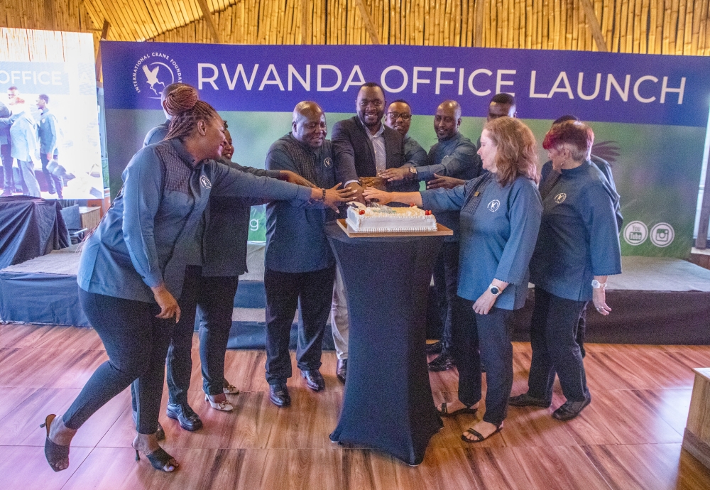 International Crane Foundation officially launched its Rwanda office in Kigali on Thursday, May 15.Photos by Craish Bahizi