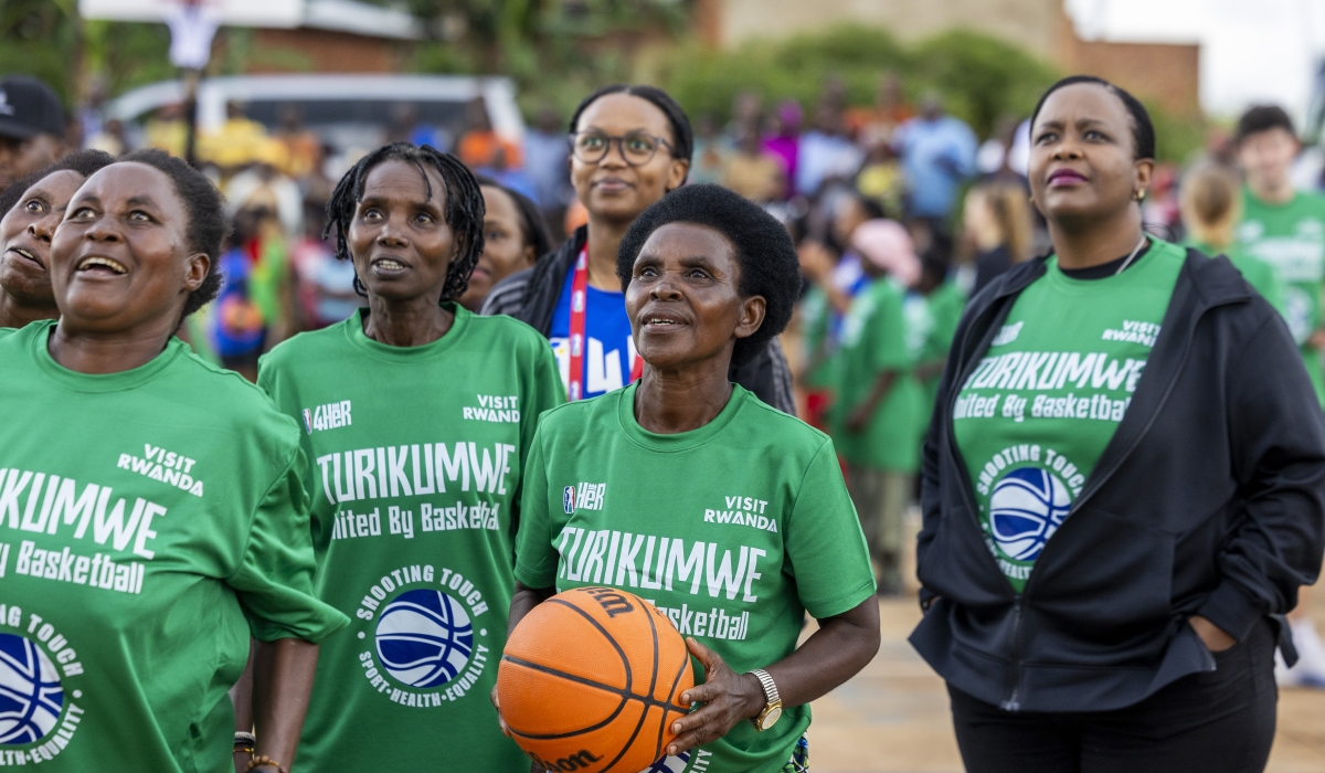 Elderly women from Shooting Touch Rwanda in Nyamirama, Kayonza District are breaking barriers through basketball-Photos by Olivier Mugwiza