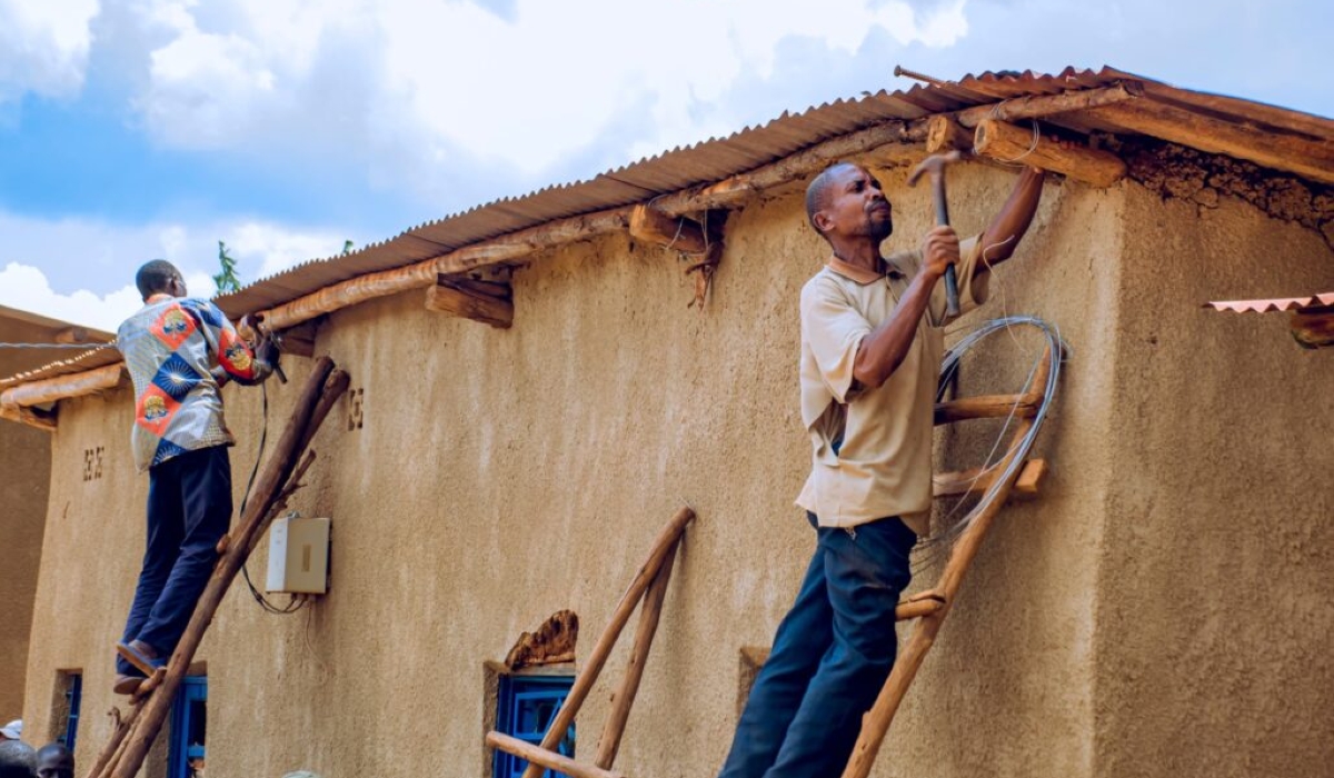 A community outreach activity was held  in the affected village, where residents joined local leaders in repairing damaged roofs. Eight homes were repaired  and materials for 15 additional houses were distributed