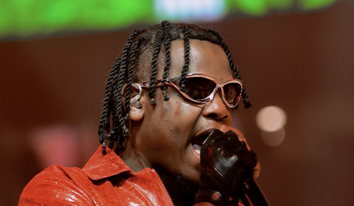 Bruce Melodie performing during the post-game show at BK Arena on Saturday, May 24-Photos by RBA