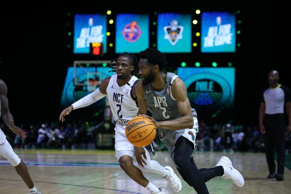 APR clinched a thrilling 77–74 victory over Nairobi City Thunder (NCT) in the ultimate game of BAL 2025’s Nile Conference at BK Arena on Sunday night. Photos by Olivier Mugwiza