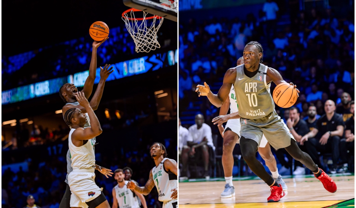 APR head coach James Maye Jr. was happy to see his star center Aliou Diarra return to action. Photos by Olivier Mugwiza