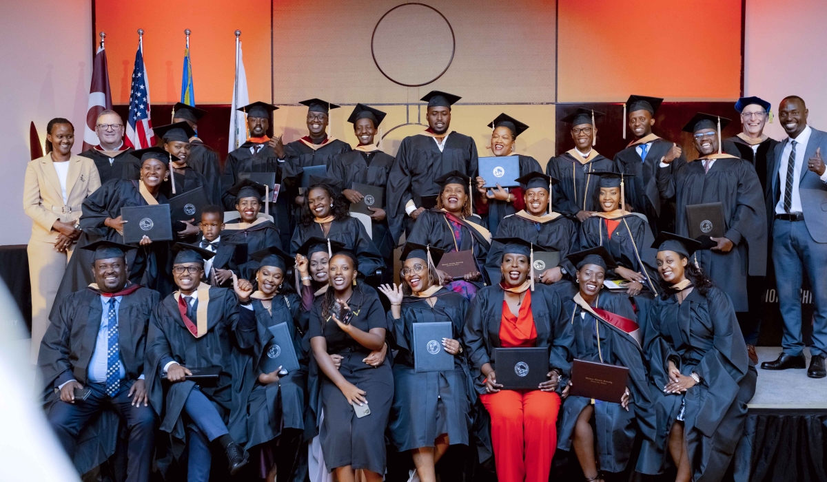 A total of thirty-five Rwandan students graduate with Master’s degrees from Oklahoma Christian University in Kigali on Saturday, May 24.