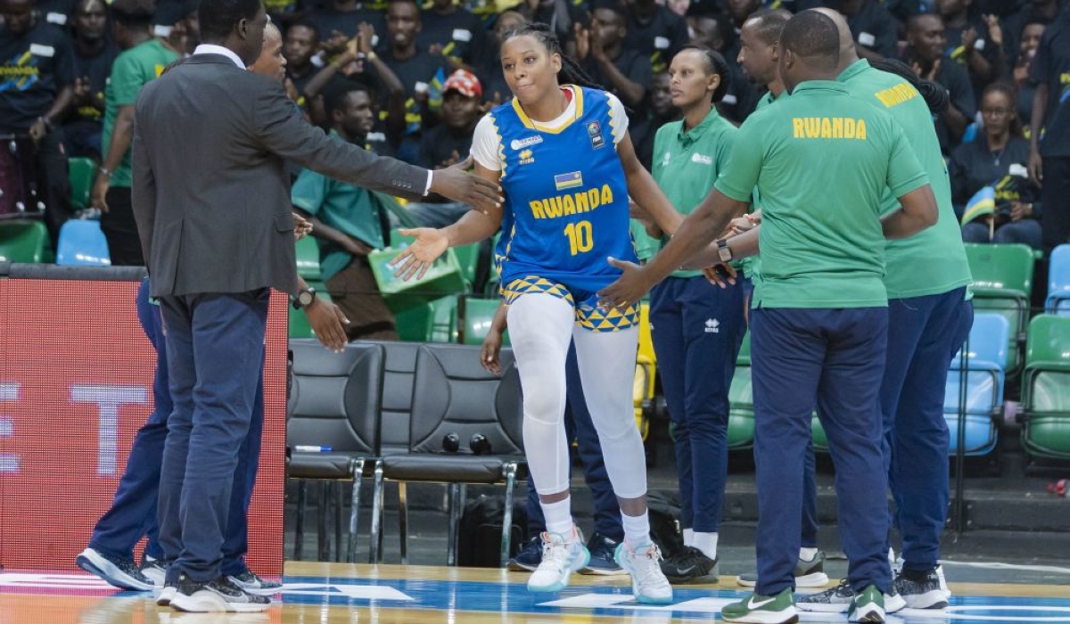 Rwanda international Hope Butera (C) has joined REG as club reinforces roster for Rwanda Women&#039;s Basketball League-File 