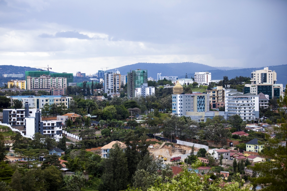 A view of Kigali City&#039;s Kimihurura area and Gishushi in Gasabo District
