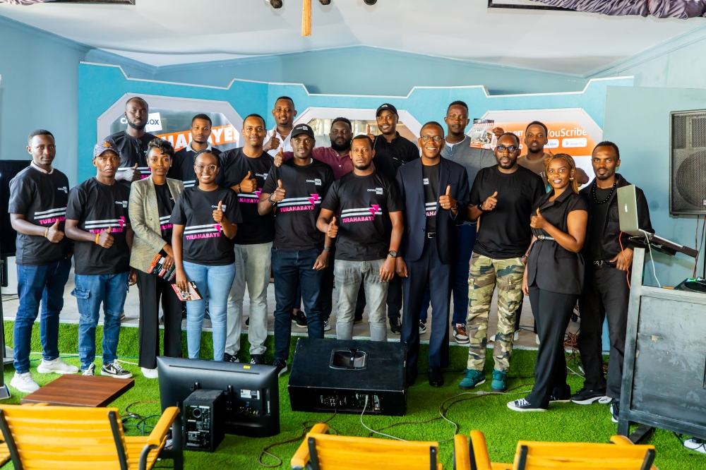 Participants pose for a group photo at the launch