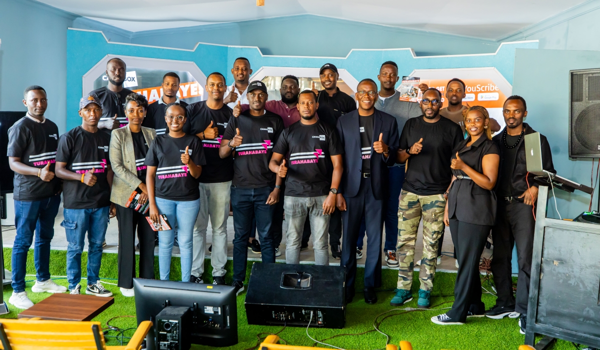 Participants pose for a group photo at the launch