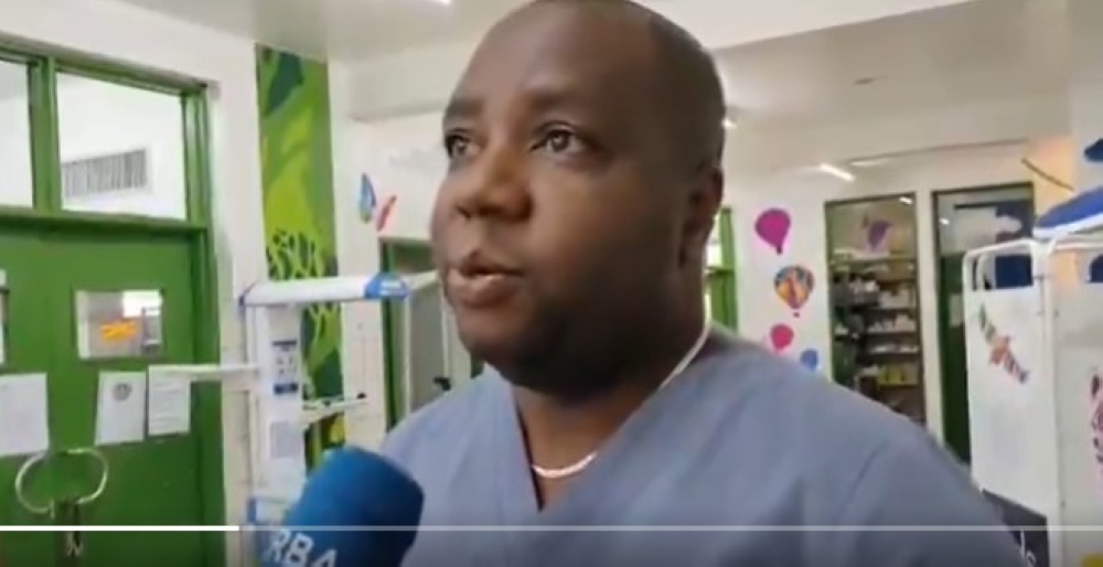 Dr. Alain Jules Ndibanje, the paediatric surgeon who led the team. Courtesy