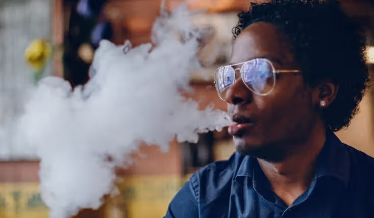 An e-cigarette, vape pen or other electronic nicotine delivery system heats a liquid of nicotine, flavouring, propylene glycol and other additives into an aerosol that you inhale through a mouthpiece. Courtesy