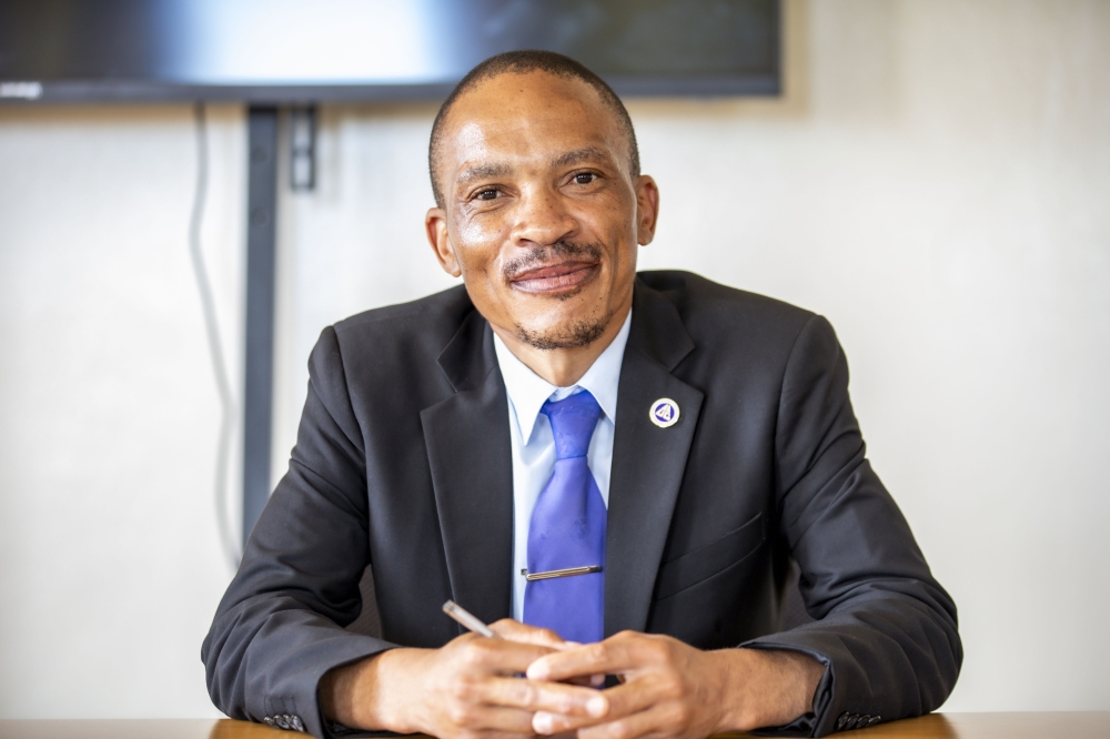 Lawrence Ramasimong Motlalentoa, a theology student at the Adventist University of Central Africa