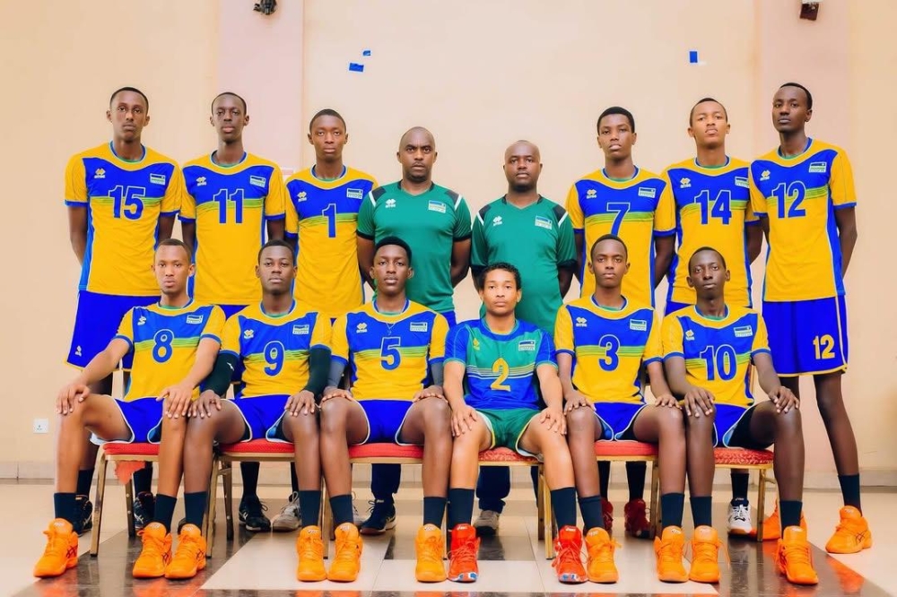 The U-21 national volleyball team, that will participate in the Genocide Memorial Tournament (GMT), scheduled for June 20-22 at Petit Stade indoor gymnasium. Courtesy