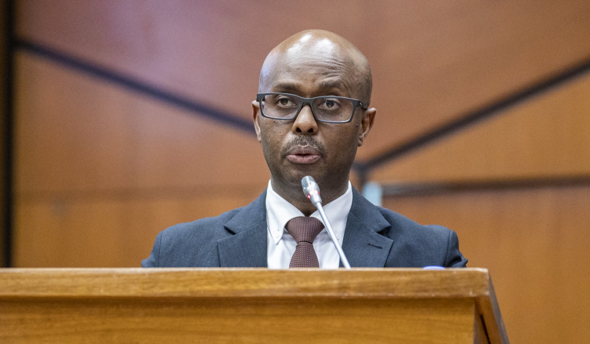 Minister of Finance and Economic Planning Yusuf Murangwa presenting the 2025-26 budget bill  to the Members of Parliament on Thursday, June 12. Photos by Craish Bahizi