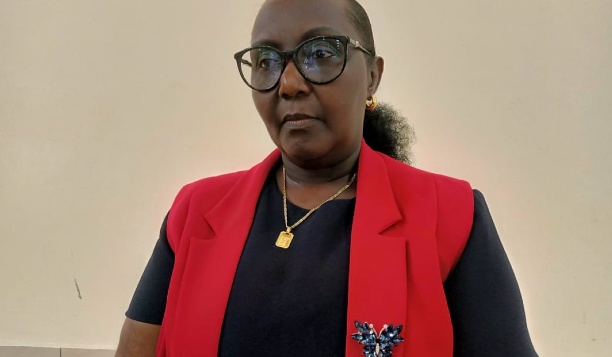 Chief Justice Domitilla Mukantaganzwa during a meeting with the judicial staff from Eastern Province on Friday, June 13. Emmanuel Nkangura