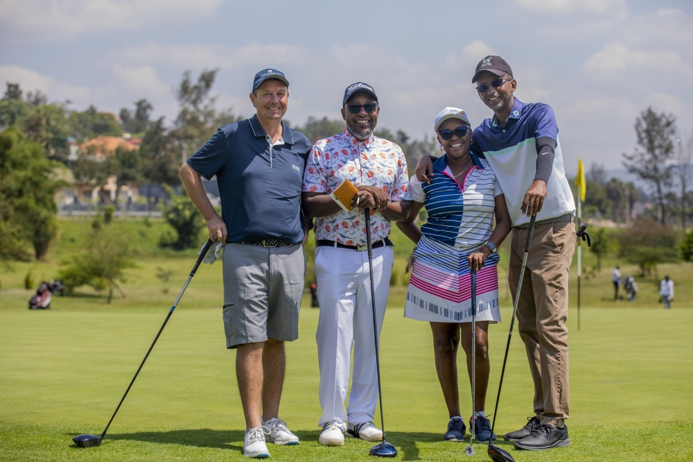 Players at the 10th edition of the Muema Challenge, a premier golf tournament that blends sport with business networking across Africa. All photos by Craish Bahizi