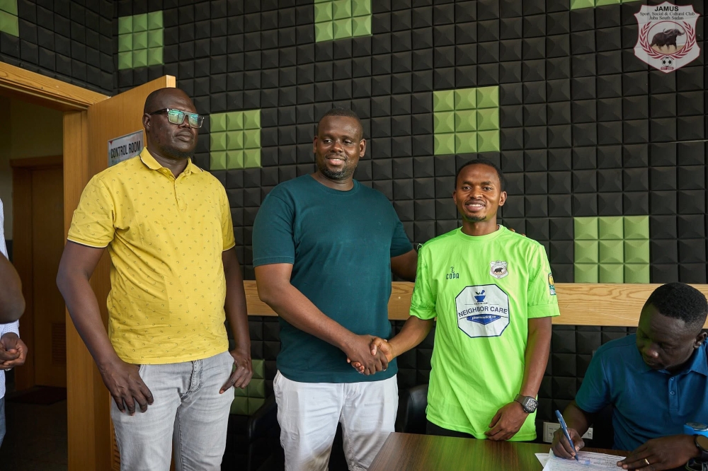 Former Rayon Sports midfielder Kevin Muhire in South Sudan