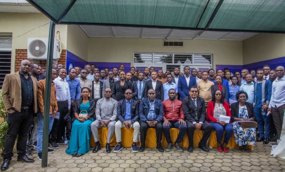 Officials and new members pose for agroup photo. The newly sworn-in engineers and technologists will now have access to vast opportunities from the IER and its partners.