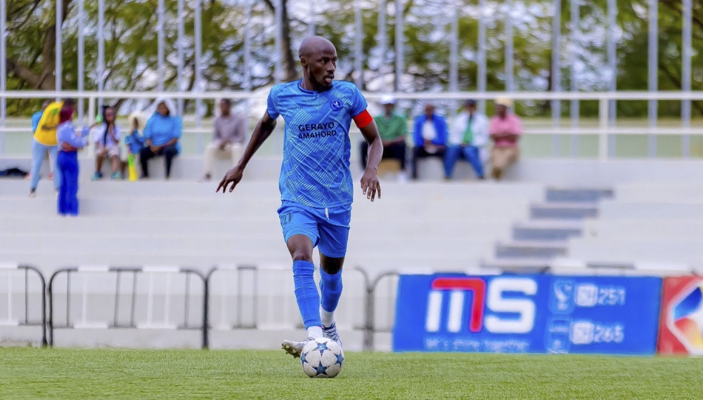 Police FC midfielder Eric Nsabimana is among three players who renewed his contract with the team. File