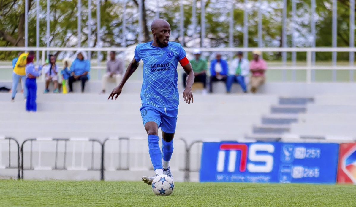 Police FC midfielder Eric Nsabimana is among three players who renewed his contract with the team. File