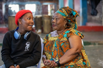 Diane Nyiramana with her son, Denzel Regis Isibo. 