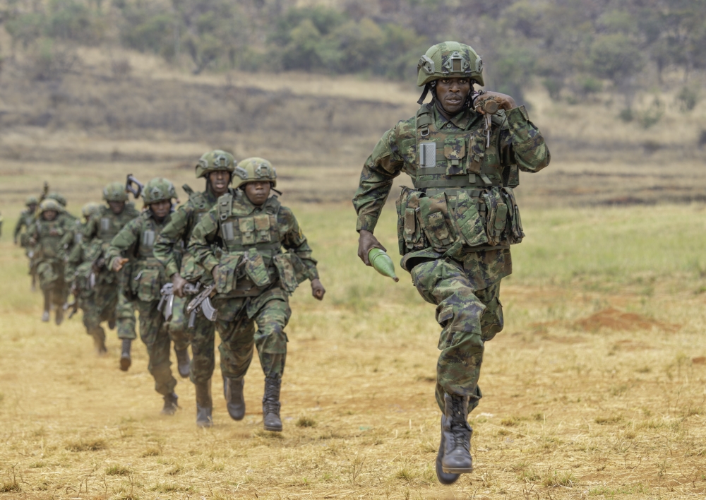 The Rwanda Defence Force new soldiers during the graduation ceremony   at the Basic Military Training Centre, Nasho on Thursday, June 19. Courtesy