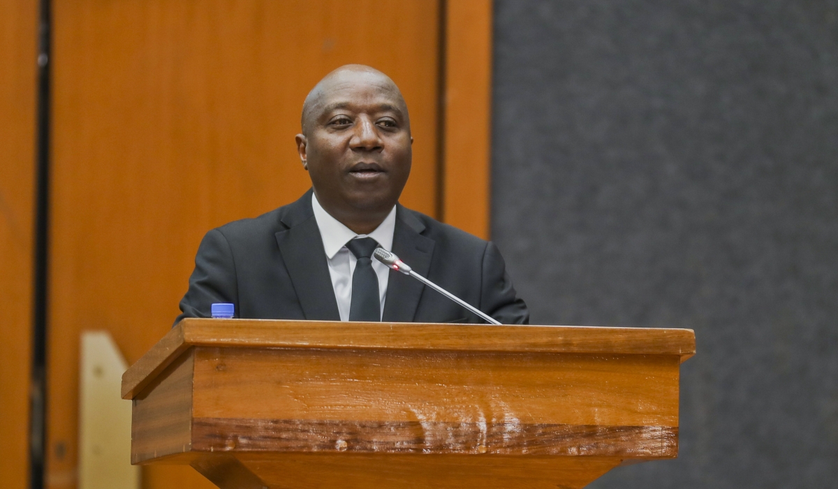 Prime Minister Edouard Ngirente addresses the Parliament on the government’s actions and achievements in enhancing the living standards of Rwandans on Thursday, June 19. Photos by Craish Bhaizi