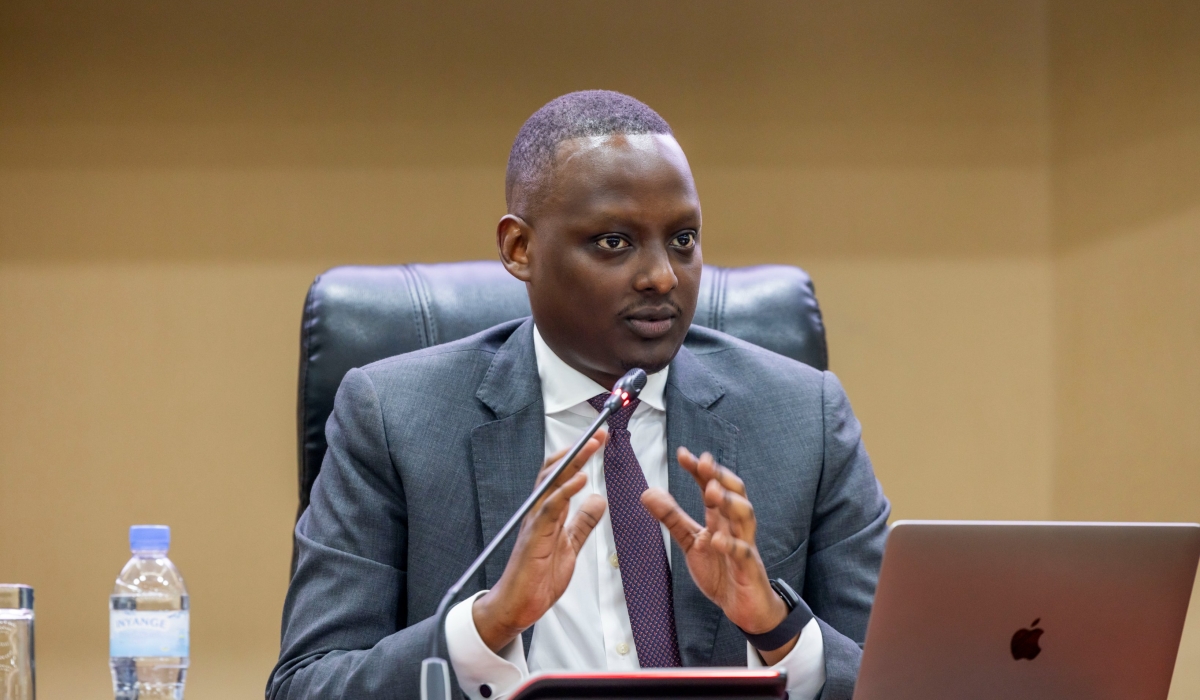 Dr. Yvan Butera, the Minister of State for Health addresses senators on mental health situation in Rwanda